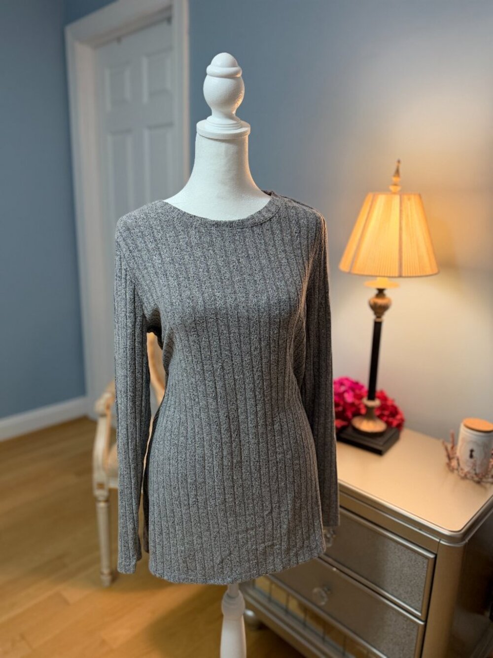 Lou & Grey Signature Ribbed Tunic Top, L